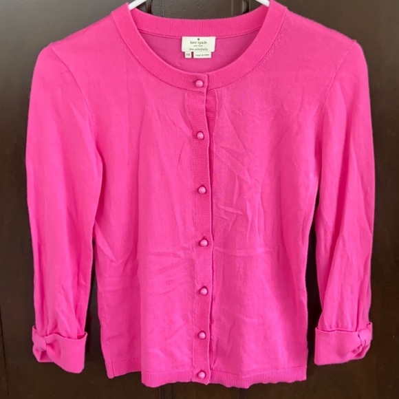 EUC Pink Kate Spade cardigan sweater - Picture 1 of 7
